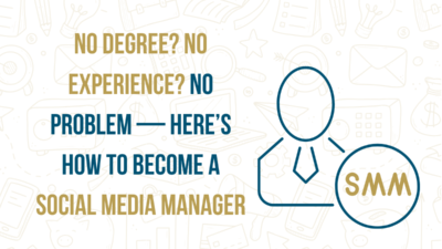 Icon of a person with tie and 'SMM' label representing social media manager