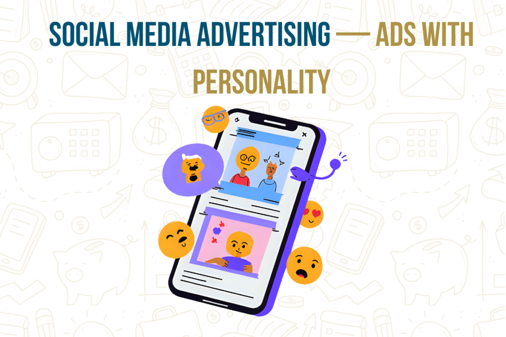 Social media advertising ads with personality