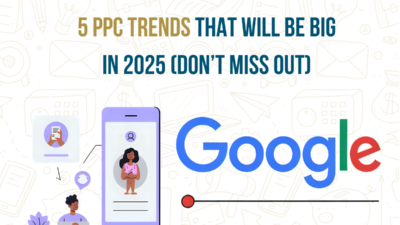 5 PPC trends for 2025 with Google ads illustration